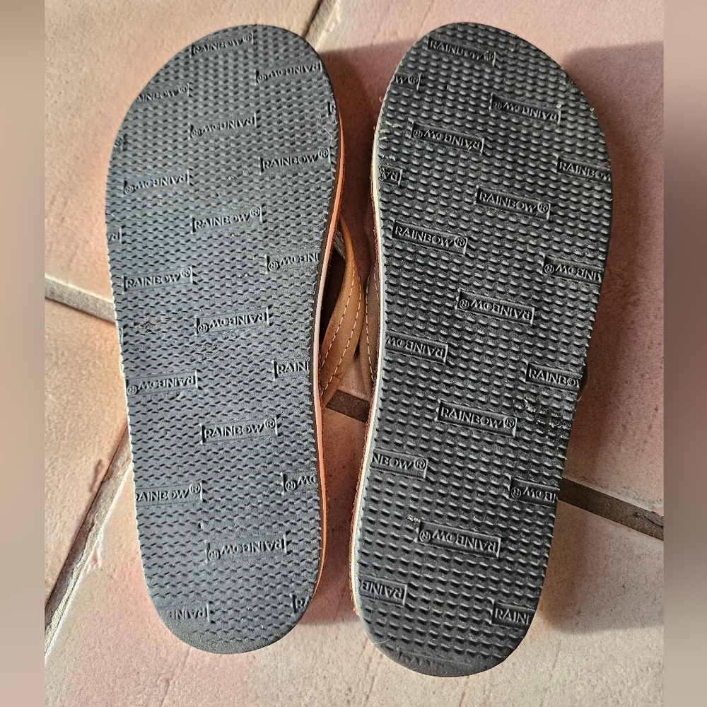 Rainbow Sandals Single Layer Thin Stap Sierra Bro… - image 4